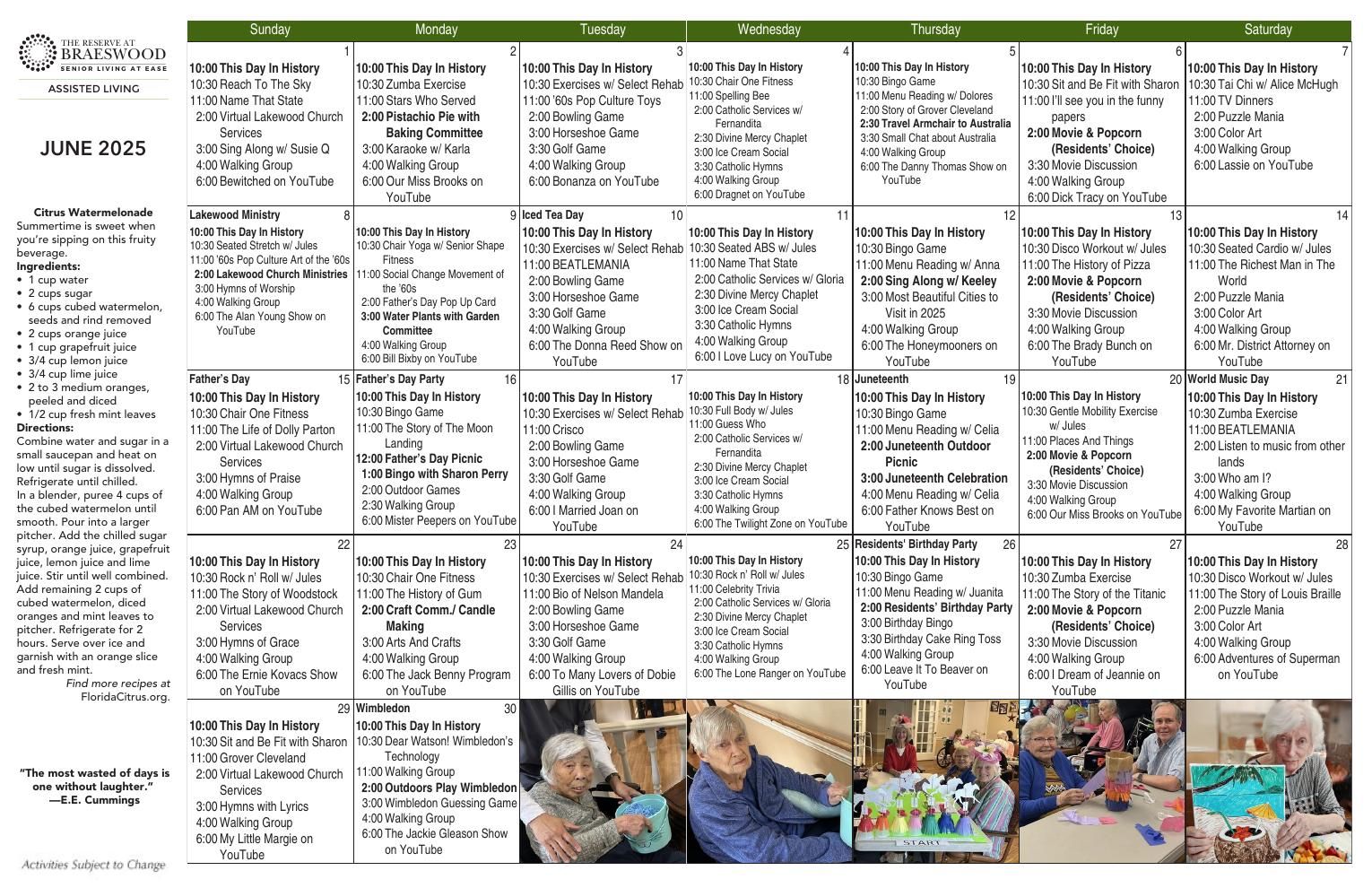  Event Calendar